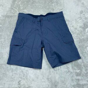 Copper & Oak Mens Blue Cargo Shorts 38 Cotton/Spandex Durable a0878